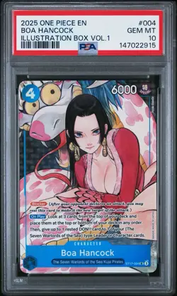 One Piece Illustration Box Vol. 1 Promo Boa Hancock ST17-004 PSA 10 - Image 1