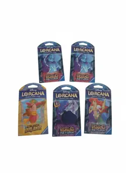 (6 pack) Disney Lorcana Into the Inklands & Ursala's Return Sealed Booster Packs - Image 1
