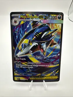 Mega Sharpedo EX 127/094 Me02: Phantasmal Flames SIR Pokemon NM/M - Image 1