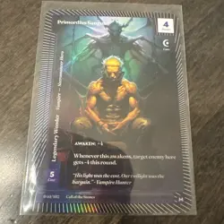 Wonders of First Primordius Sanguis Common Foil Mythic Rare Call of the Stones - Image 1