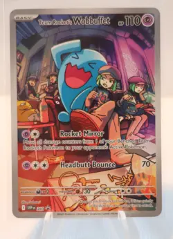 Team Rocket's Wobbuffet #203 Scarlet & Violet Promo Cards Holo Pokemon NM - Image 1