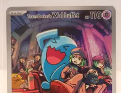 Team Rocket's Wobbuffet #203 Scarlet & Violet Promo Cards Holo Pokemon NM - Image 2
