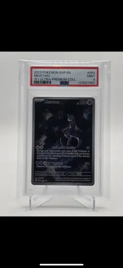 Pokemon Mewtwo 52 Black Star Promo Art Card Scarlet & Violet 151 UPC Psa 9 - Image 1