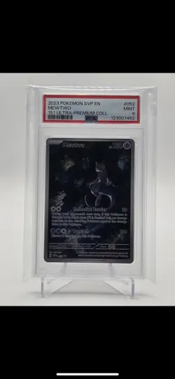 Pokemon Mewtwo 52 Black Star Promo Art Card Scarlet & Violet 151 UPC Psa 9 - Image 2