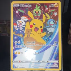 Pokemon Pikachu SWSH020 Sword & Shield Promo Holo Basic Card 2020 Ishikawa - Image 1