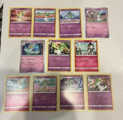 Lot Of 11 Ralts and Kirlia Pokemon Cards - Image 1