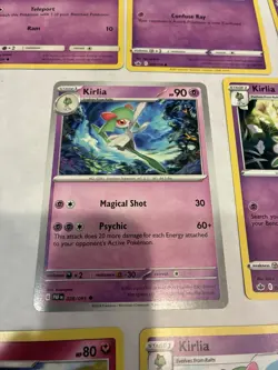 Lot Of 11 Ralts and Kirlia Pokemon Cards - Image 5