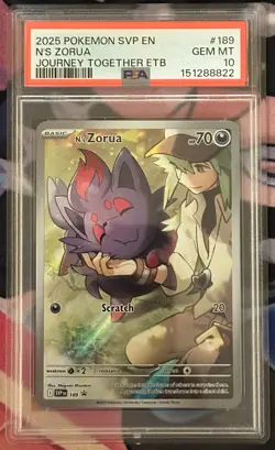 N's Zorua 189 Sv: Scarlet & Violet Promo Cards Holo - Image 1