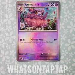 Pokemon Card Aromatisse 039/131 Master Ball Rare Common Prismatic Evolutions LP - Image 1