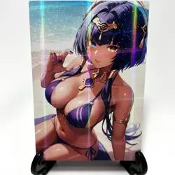 Genshin Impact Candace Sexy Anime Waifu Girl Doujin Lewd Goddess Story Art Card - Image 2