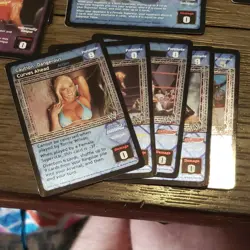 WWE Raw Deal CCG Mixed Card Lot 18 foils plus 65 rates all unique. - Image 3