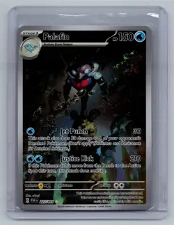 Palafin 225/091 Paldean Fates (PAF) Illustration Rare Pokemon Card NM - Image 1