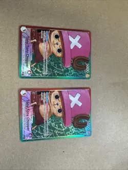 One Piece CCG Tony Tony Chopper Alt Art Leader OP08-001. Two Cards!!!! - Image 1