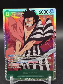 PRE-ERRRATA One Piece Card Game English Romance Dawn SR OP01-040 Kin'emon NM - Image 1