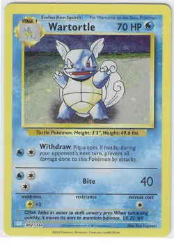 Wartortle 002/034 Trading Card Game Classic Holo - NM - Image 1