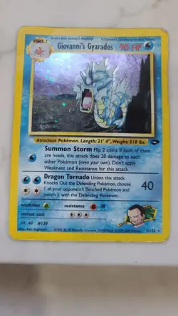 GIOVANNI'S GYARADOS - 5/132 - Gym Challenge - Holo - Pokemon Card - - Image 1