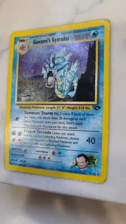 GIOVANNI'S GYARADOS - 5/132 - Gym Challenge - Holo - Pokemon Card - - Image 2