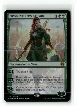 Nissa, Nature's Artisan 270 Mythic Kaladesh Magic: The Gathering Foil Near Mint - Image 1