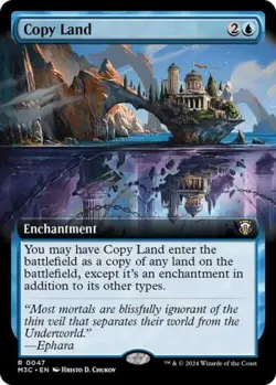 ~ Copy Land (Extended Art) ~ NM ~ Commander: Modern Horizons 3 ~ MTG ~ - Image 1