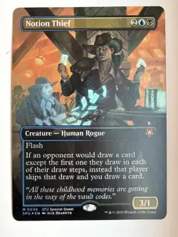 Notion Thief (Borderless) Special Guests Foil Magic: The Gathering - Image 1