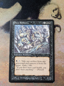 MTG Grave Robbers The Dark - Heavily Played - Image 1