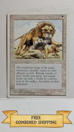 Savannah Lions MTG Core Set 4th Edition Regular - Image 1
