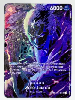 One Piece Card Game Zoro-Juurou ST18-004 Super Rare English SP + OP12 Pack - Image 4