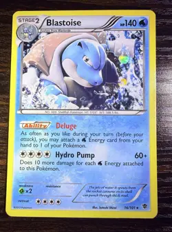 Blastoise 16/101 Plasma Blast Holo Rare Stage 2 HP140 Pokemon TCG Card English - Image 1