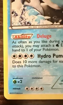 Blastoise 16/101 Plasma Blast Holo Rare Stage 2 HP140 Pokemon TCG Card English - Image 4