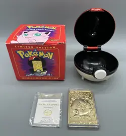 23K Gold Plated JIGGLYPUFF Trading Card 1999-RED BOX Burger King - No Stand - Image 1