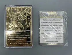 23K Gold Plated JIGGLYPUFF Trading Card 1999-RED BOX Burger King - No Stand - Image 4