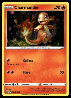 SWSH: Pokemon TCG Sword & Shield Promo Cards #SWSH092 Charmander - Image 1