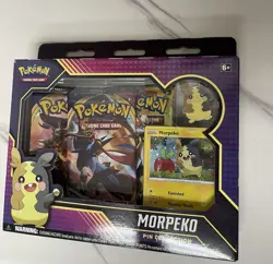 Pokemon TCG Morpeko Pin Collection Box - Sealed New Sword and Shield Base - Image 1