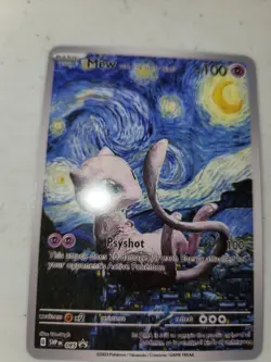 Mew Starry Night Pokemon Card Art Style Trading Cards - Image 2