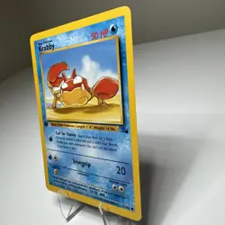 Krabby 51/62 1st Edition Fossil Set Pokemon MP - Image 5