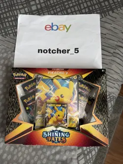 Pokemon - Shining Fates Pikachu V Box - Brand New & Sealed - Image 1