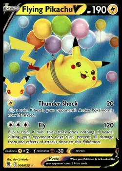 Pokemon TCG Celebrations #006/025 Flying Pikachu V - Image 1