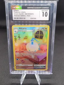 Pokemon Altaria CGC GEM MINT 10 Crown Zenith GG19/GG70 Holo English - Image 1