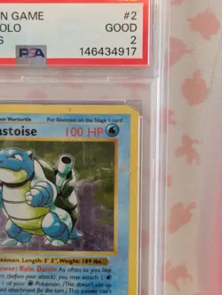 Blastoise #2/102 Holo PSA 2 - 1999 Pokemon Base Set Shadowless - Image 3