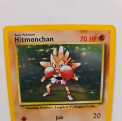 Hitmonchan Holo Rare 7/102 1999 Pokemon Base Set English WOTC NM - Image 3