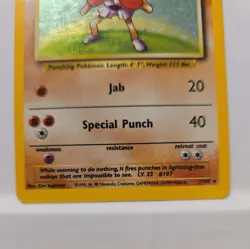 Hitmonchan Holo Rare 7/102 1999 Pokemon Base Set English WOTC NM - Image 4