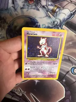 (HPL) Pokemon TCG 1999 - Mewtwo 10/102 Base Set Holo Rare VLP - Image 4