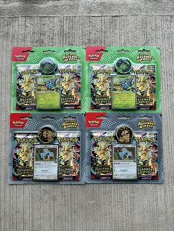 Pokemon Ascended Heroes *Lot of 4* 2-pack Blisters Larry/Erika Factory Sealed - Image 1