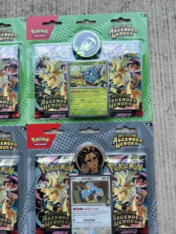 Pokemon Ascended Heroes *Lot of 4* 2-pack Blisters Larry/Erika Factory Sealed - Image 2