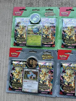 Pokemon Ascended Heroes *Lot of 4* 2-pack Blisters Larry/Erika Factory Sealed - Image 3