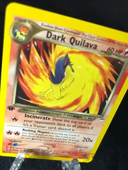 Dark Quilava 39/105 Neo Destiny 1st EDITION Pokemon TCG WotC NM Never Played! - Image 2