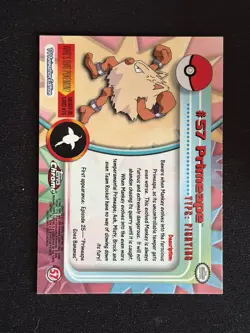 2000 Pokemon Topps Chrome Primeape SPECTRA! - Image 2