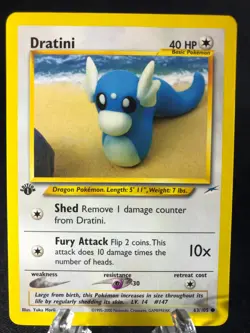 Dratini 63/105 Neo Destiny 1st EDITION Pokemon TCG WotC NM Never Played! - Image 1