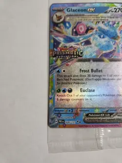 Glaceon EX Prismatic Evolutions STAMPED Sealed Promo Card 026/131 Surprise Box - Image 3
