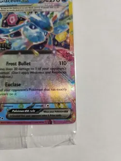 Glaceon EX Prismatic Evolutions STAMPED Sealed Promo Card 026/131 Surprise Box - Image 4